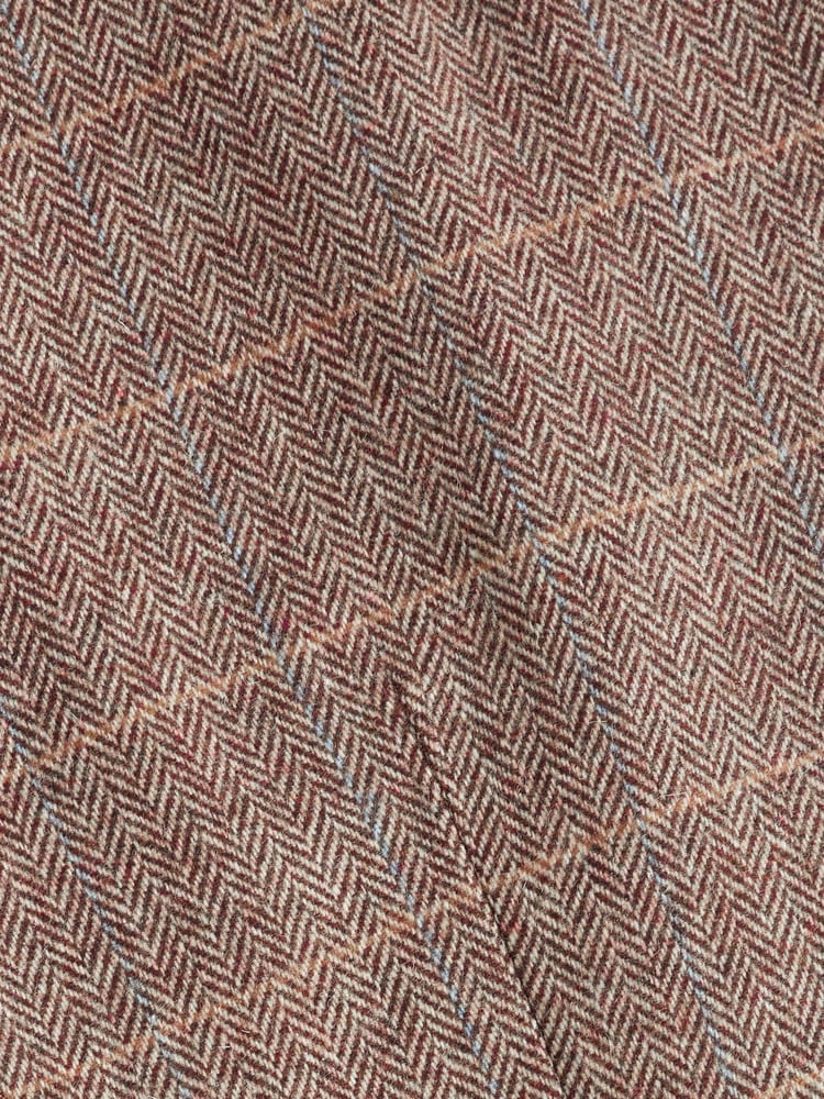 Neutral Wool Blend Check Suit Waistcoat - Image 8 of 8 Neutral Wool Blend Check Suit Waistcoat - Image 8 of 8