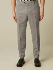 Stone Natural Relaxed Fit Donegal Suit: Trousers - Image 1 of 9