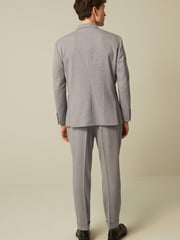 Stone Natural Relaxed Fit Donegal Suit: Trousers - Image 4 of 9
