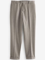 Stone Natural Relaxed Fit Donegal Suit: Trousers - Image 6 of 9