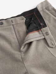Stone Natural Relaxed Fit Donegal Suit: Trousers - Image 7 of 9