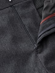 Navy Blue Relaxed Fit Donegal Suit: Trousers - Image 10 of 11