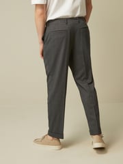 Navy Blue Relaxed Fit Donegal Suit: Trousers - Image 4 of 11