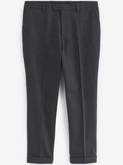 Navy Blue Relaxed Fit Donegal Suit: Trousers - Image 7 of 11