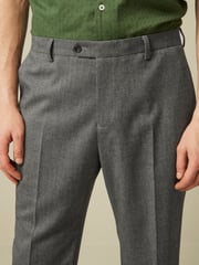 Grey Relaxed Fit Donegal Suit: Trousers - Image 3 of 8