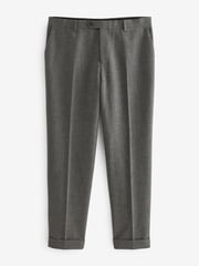 Grey Relaxed Fit Donegal Suit: Trousers - Image 4 of 8