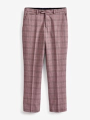 Pink Tailored Fit Check Suit: Trousers - Image 6 of 9