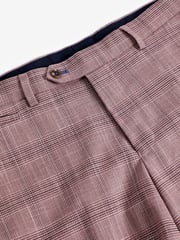 Pink Tailored Fit Check Suit: Trousers - Image 7 of 9
