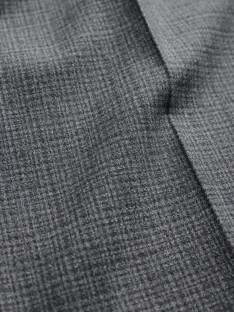 Grey Wool Blend Check Suit: Trouser - Image 9 of 9