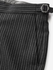 Grey Stripe Stripe Signature Empire Mills British Fabric Morning Suit Trousers - Image 11 of 14