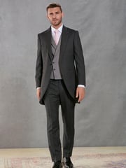 Grey Stripe Stripe Signature Empire Mills British Fabric Morning Suit Trousers - Image 3 of 14