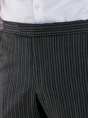 Grey Stripe Stripe Signature Empire Mills British Fabric Morning Suit Trousers - Image 7 of 14