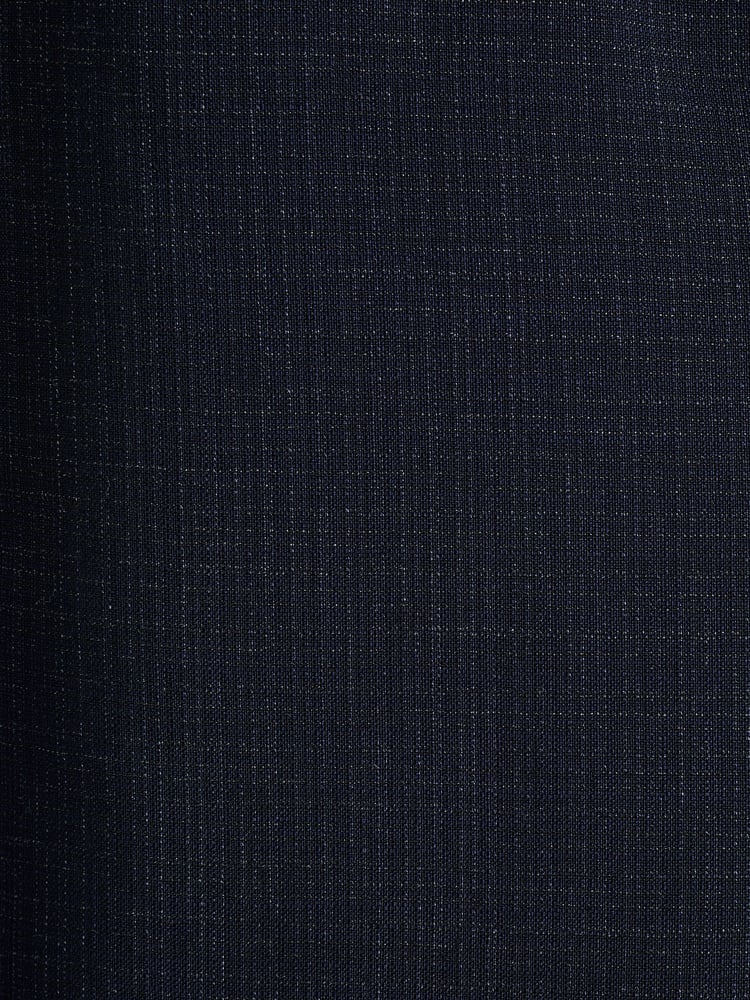 Navy Blue Slim Fit Signature Marzotto Italian Fabric Textured Suit Waistcoat - Image 10 of 10