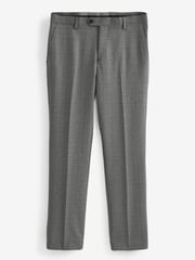 Grey Signature British Fabric Textured Suit: Trousers - Image 5 of 8