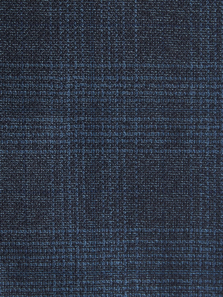 Bright Blue Tailored Signature Marzotto Italian Fabric Check Suit Trousers - Image 8 of 8