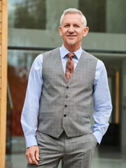 Light Grey Tailored Signature Empire Mills British Fabric Check Suit Waistcoat - Image 1 of 11
