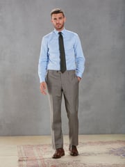 Neutral Signature British Fabric Check Regular Fit Suit Trousers - Image 2 of 11