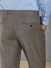 Neutral Signature British Fabric Check Regular Fit Suit Trousers - Image 6 of 11