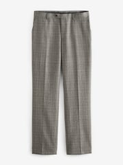 Neutral Signature British Fabric Check Regular Fit Suit Trousers - Image 7 of 11