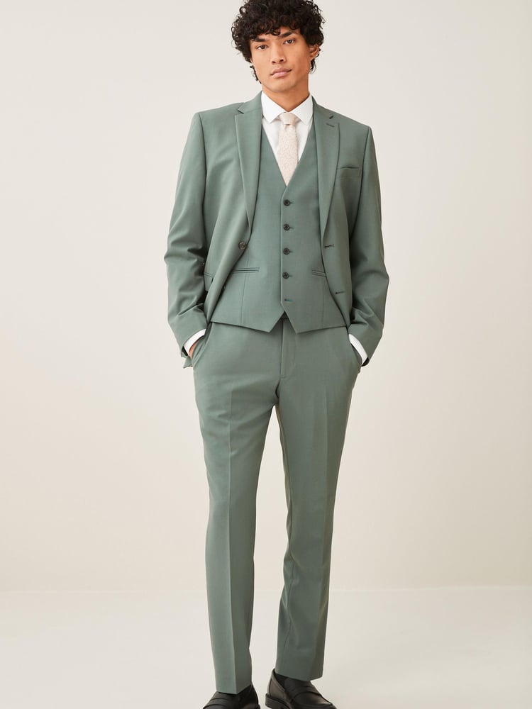 Mid Green Motion Flex Stretch Waistcoat - Image 2 of 10 Mid Green Motion Flex Stretch Waistcoat - Image 2 of 10