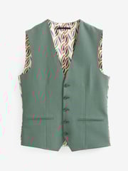 Mid Green Motion Flex Stretch Waistcoat - Image 7 of 10