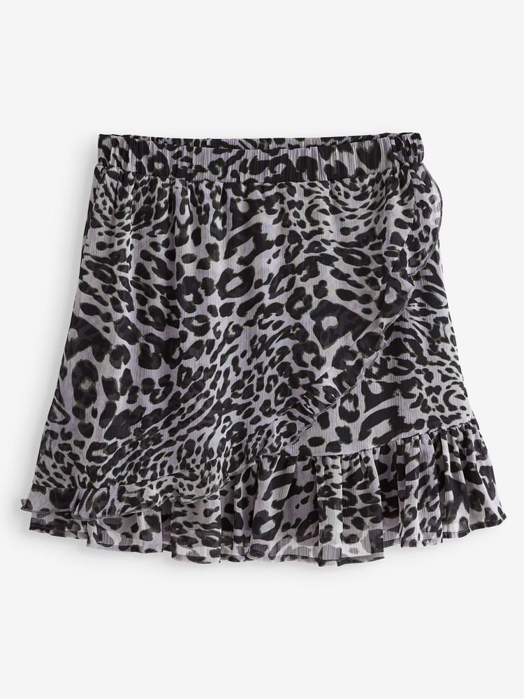 Animal Ruffle Mini Skirt - Image 4 of 4