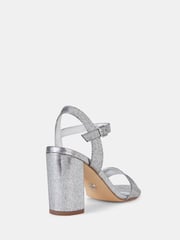 Novo Silver Regular Fit Mills Block Heel Two Part Sandals - Image 4 of 4