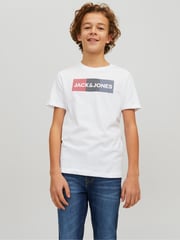 JACK & JONES JUNIOR 100% Cotton Short Sleeve White T-Shirt 2 Pack - Image 6 of 8