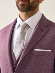 Skopes Purple Slim Fit Jodrell Tweed Effect Suit Jacket - Image 1 of 8