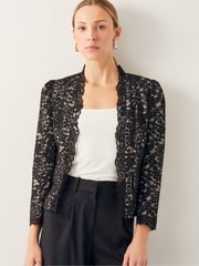 Monsoon Black Ria Lace Blazer - Image 1 of 6