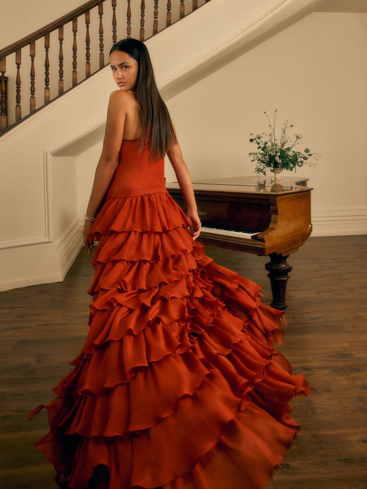 AllSaints Red Cavarly Dress - Image 2 of 3 AllSaints Red Cavarly Dress - Image 2 of 3