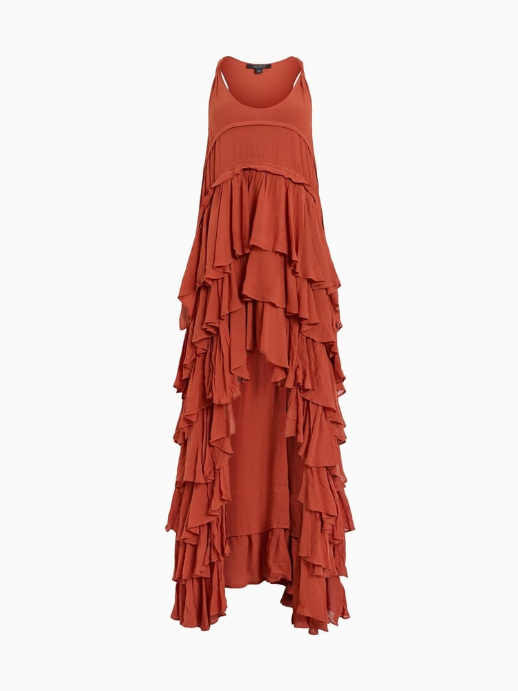 AllSaints Red Cavarly Dress - Image 3 of 3