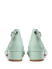 Moda in Pelle Macadamia Low Heel Ankle Strap Leather Sandals - Image 3 of 8