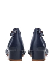 Moda in Pelle Macadamia Low Heel Ankle Strap Leather Sandals - Image 3 of 4