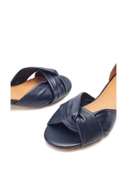 Moda in Pelle Macadamia Low Heel Ankle Strap Leather Sandals - Image 4 of 4