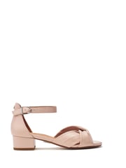 Moda in Pelle Macadamia Low Heel Ankle Strap Leather Sandals - Image 1 of 4