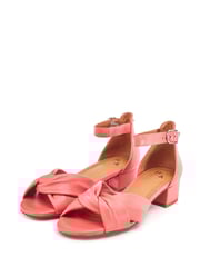 Moda in Pelle Macadamia Low Heel Ankle Strap Leather Sandals - Image 2 of 4