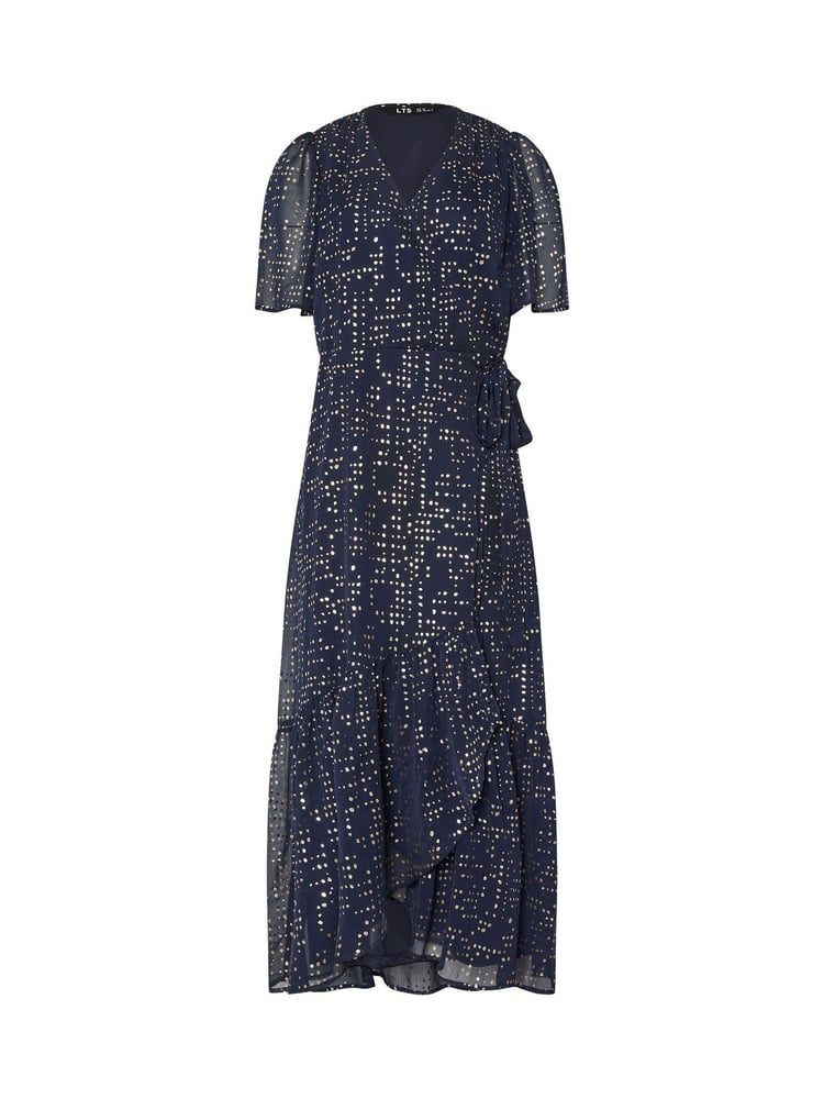 Long Tall Sally Blue Chiffon Midi Dress - Image 5 of 5