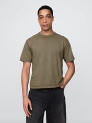 Gap Green Heavyweight Cropped T-Shirt - Image 1 of 5
