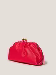 Monsoon Red Rhian Satin Clutch Bag - Image 2 of 4