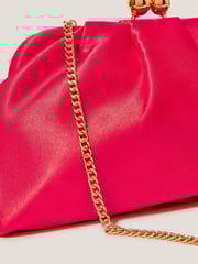 Monsoon Red Rhian Satin Clutch Bag - Image 3 of 4