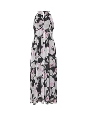 M&Co Black Petite Floral Mesh Halter Maxi Dress - Image 6 of 6