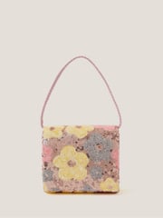 Monsoon Pink Daisy Sequin Bag - Image 1 of 3
