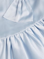 Monsoon Blue Freya Bow Strap Satin Party Dress - Image 3 of 3