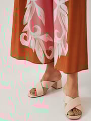 Monsoon Pink Tabitha Floral Print Wide Leg Trousers - Image 3 of 5