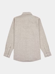Peckham Rye Brown Mens Textured 100% Cotton Shirt - Image 2 of 4