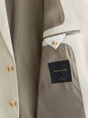 Abercrombie & Fitch Single Breasted Linen Blazer - Image 11 of 11