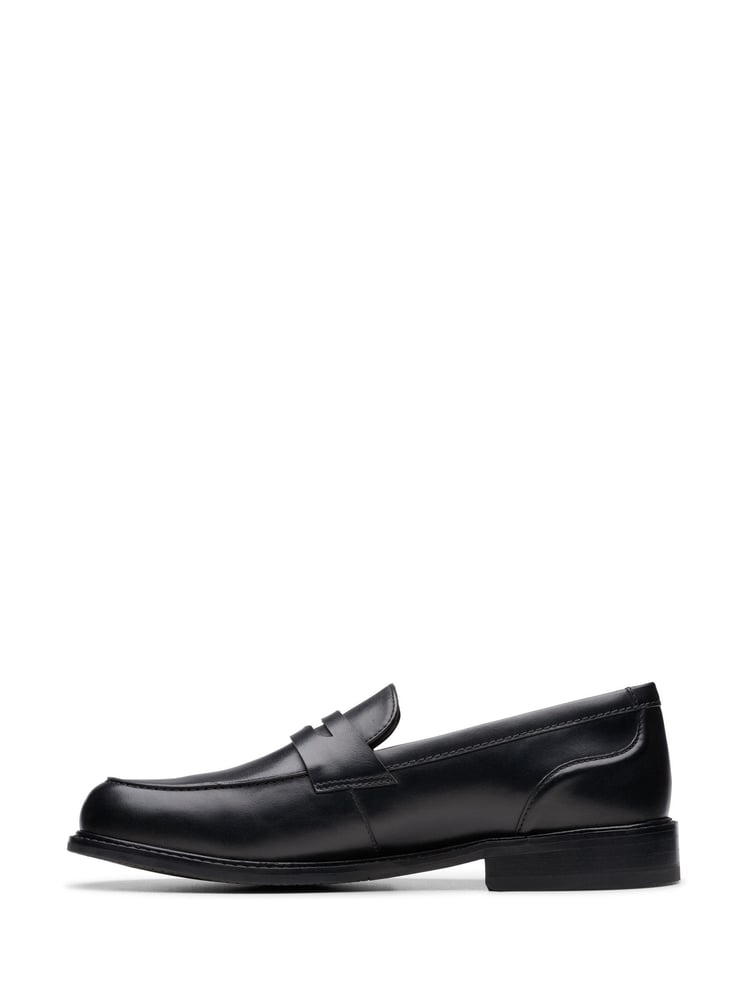 Clarks Black Leather Craft Arlo Lo Shoes - Image 2 of 7