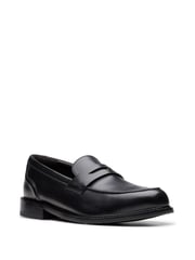 Clarks Black Leather Craft Arlo Lo Shoes - Image 3 of 7