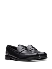 Clarks Black Leather Craft Arlo Lo Shoes - Image 4 of 7
